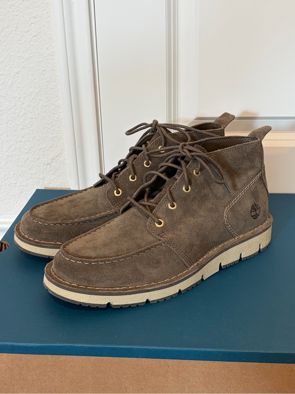 Timberland Men’s Brown Suede Chukka Ankle Boots Lace-Up Size 9.5 TB0A5YGY901